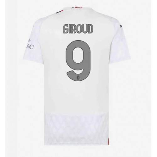 Fotballdrakt Dame AC Milan Olivier Giroud #9 Bortedrakt 2023-24 Kortermet